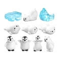 thumbnail image 1 of Miangastore Polar Bear Shape Resin Mini Winter Figurines for Moss Garden Compatibility 1 Set, 1 of 8