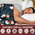 thumbnail image 5 of Christmas Snowman Throw Blanket 50x60 Inch Merry Christmas Blankets Soft Lightweight Cozy Plush Blanket for Holiday Xmas Christmas Decor Gifts, 5 of 7