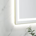 thumbnail image 4 of 48" x 32" LED Bathroom Mirror with Front and Backlight, Wall Mounted Vanity Mirror with Aluminum Frame, Anti-Fog, Memory, 3 Colors, Stepless Dimmable, 4 of 6