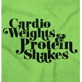 thumbnail image 2 of Cute Cardio Weights Protein Shakes Women's Graphic T Shirt Tees Brisco Brands 2X, 2 of 6