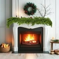 thumbnail image 6 of YIKA 9FT Christmas Garland Full And Lifelike Holiday Decoration For Indoor Outdoor Use Fireplace Mantel Stair Railing Doorway Or Christmas Tree, 6 of 9