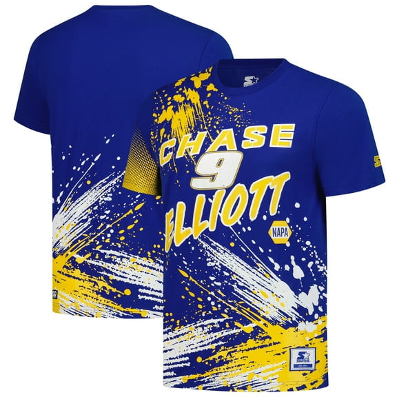 Men's Starter Royal Chase Elliott Touchdown Extreme T-Shirt