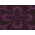 thumbnail image 1 of Ahgly Company Machine Washable Indoor Rectangle Transitional Purple Lily Purple Area Rugs, 2' x 4', 1 of 1