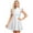 Holographic, variant on Womens Shiny Metallic Cap Sleeve Rave Party A-line Mini Dress Clubwear Holographic L