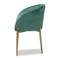 thumbnail image 4 of Baxton Studio Ballard Dining Chair, Green/Gold, 4 of 10