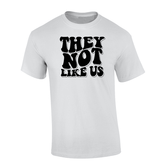 Trenz Shirt Company Retro Outline They Not Like Us Short-Sleeve T-Shirt-White-xxxl