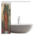 thumbnail image 2 of MYPOP Plants Ivy Decorations On Retro Wooden Door Outside Old Italian House Fabric Bathroom Shower Curtain with Hooks, 66 X 72 Inches, 2 of 2