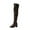 Black Over The Knee Boots, variant on hopeusnice Women's Over The Knee Boots Lace Up Chunky Heel Pointed Toe Boots Suede Fall Winter Boots Fashion Party High Heel Boots Black 40