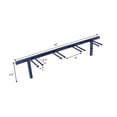 thumbnail image 2 of Ski Rack Snowboard Rack Wall Mount Pole Rack for Garage Storage, Black, 2 of 5