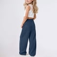 thumbnail image 4 of Girls Athletic Sweatpants Relaxed Fit Joggers – Soft Stretch Fabric Casual Training Trousers for School Outdoor Activity Everyday Wear Age 4-14, 4 of 8