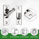 thumbnail image 2 of Uxcell 1-Pack Flip Latch Puerta, Cerradura de Ángulo Recto de 2.4 Pulgadas, Cerraduras Deslizantes de 90 Grados para Puerta de Granero [Plata], 2 of 7