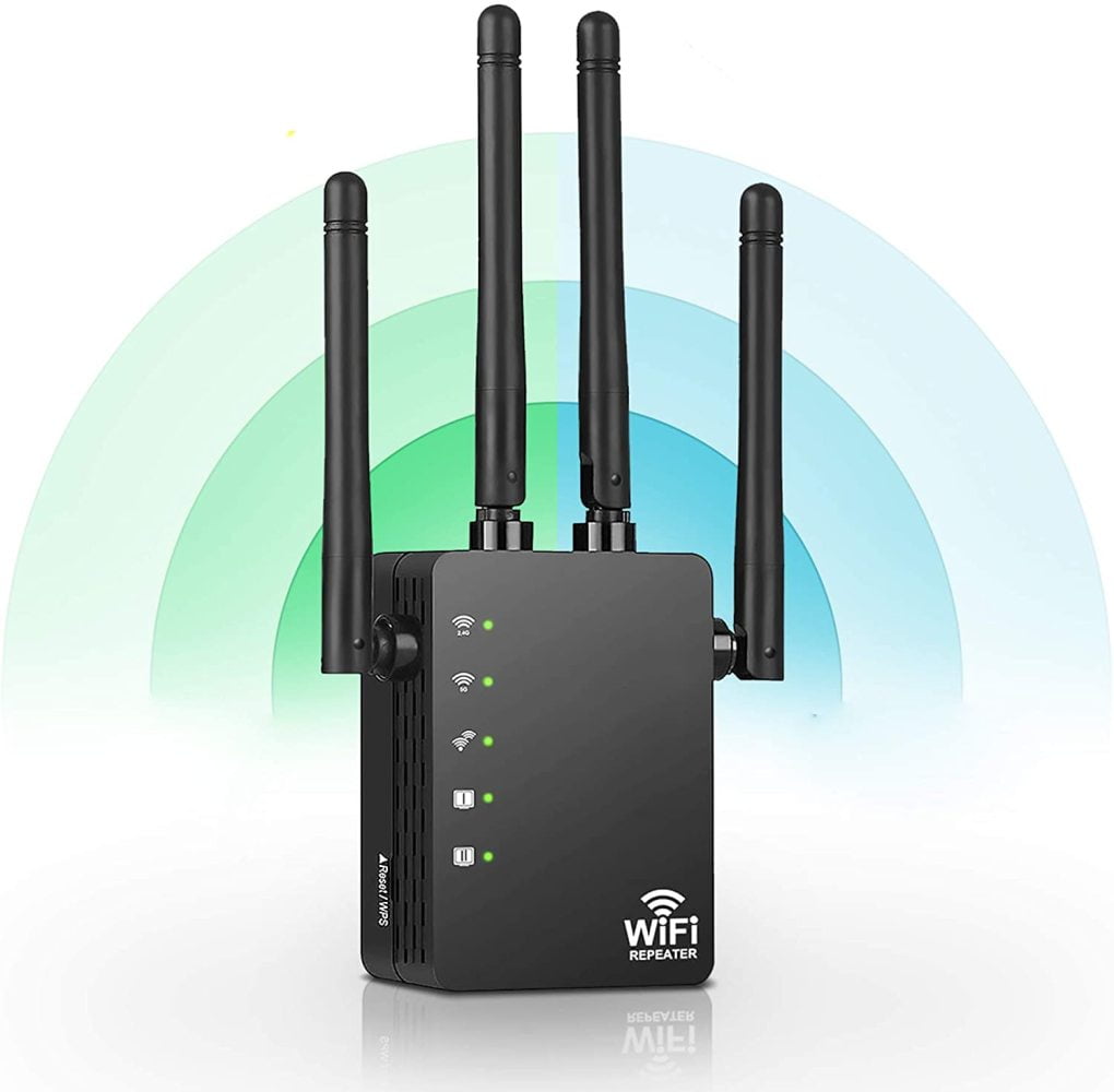 WiFi Range Extender, 1200Mbps WiFi Repeater Booster, 2.4 and 5G Dual