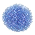 thumbnail image 1 of Uxcell 1000-Pack Cuentas de Semilla de Vidrio, 4x3mm/0.16x0.12 Pulgadas Mini Cuentas de Bugle de Vidrio para DIY Aretes/ Collares/Pulseras/ Fabricación de Joyería [Azul], 1 of 6