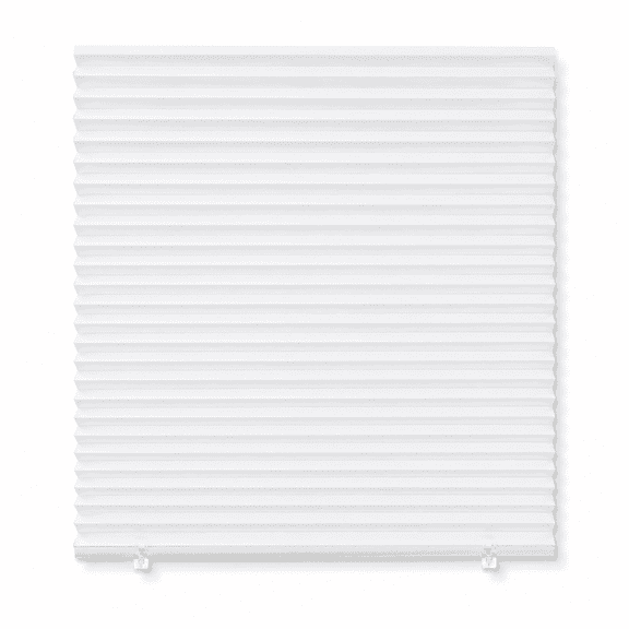 PLERISE No Drill Cut to Size Temporary Blinds, Adhesive Paper Pleated Shades Self Stick for Windows Doors, 1 Pack