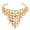 Gold, variant on Belly Dance Scarf Belt Body Chain Skirt Women Clothing Accessories Headpiece Wrap Sash Jewelry, 5.51x4.72 inch, Silver