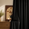thumbnail image 6 of TOPICK Black Blackout Curtains 84 inch Grommet Curatins Thermal Insulated Modern Drapes for Living Room Bedroom Dining Room Set of 2, 6 of 12