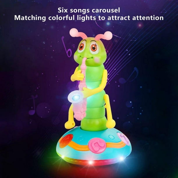 Jouet Musical Chenille Dansante - Avec Lumières Et Musique, Fonctionne Sur Piles, Pour Bébé Et Jeune Enfant