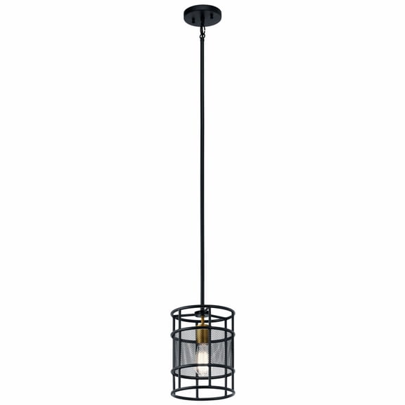 43597BK Kichler Lighting Piston - 1 Light Mini Pendant - 8 Inches Wide     -Traditional Installation