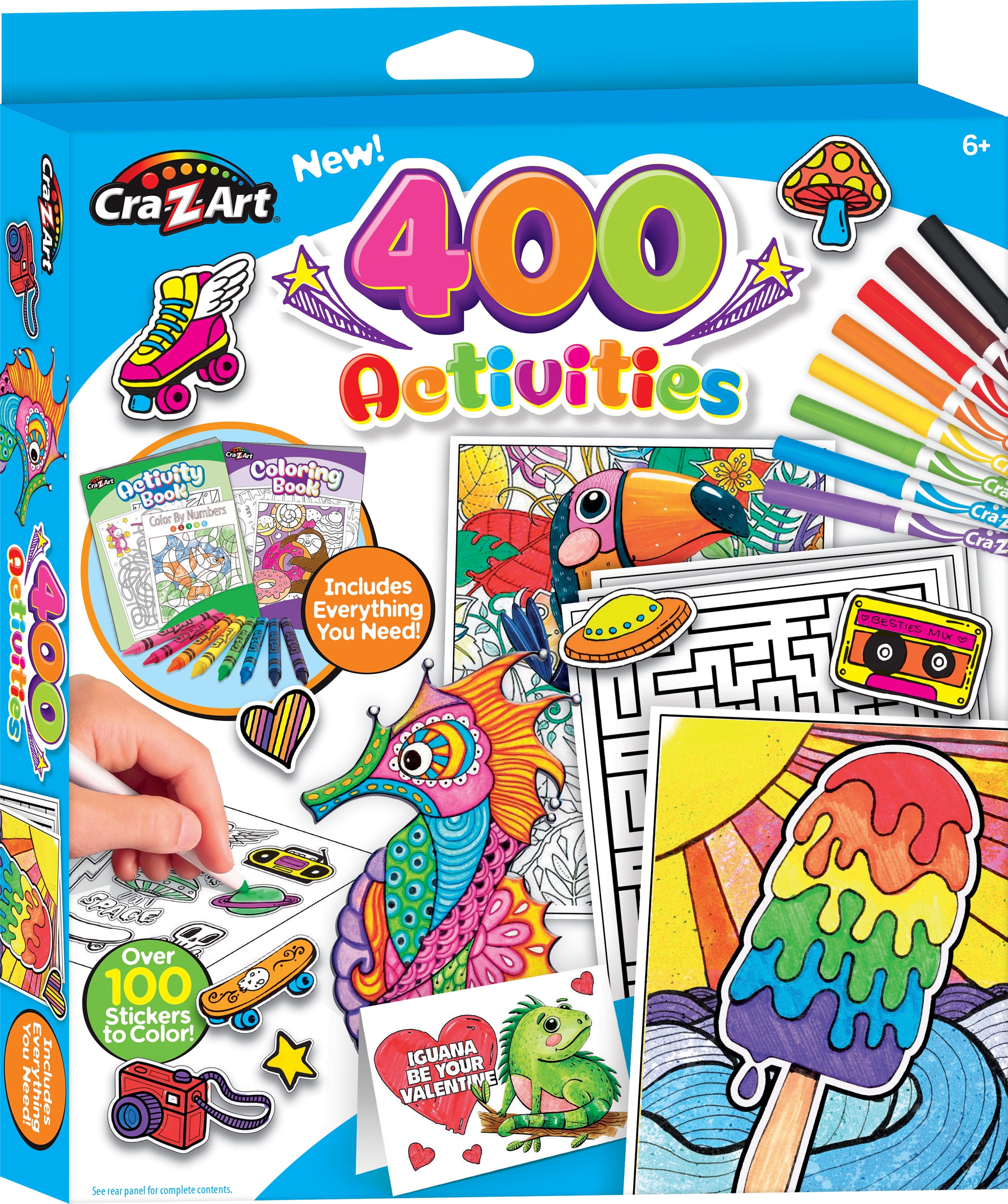 Cra-Z-Art Multifunctional 400 Activities Art Kit for Kids Ages 6