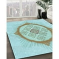 thumbnail image 2 of Ahgly Company Indoor Rectangle Patterned Electric Blue Area Rugs, 8' x 12', 2 of 6