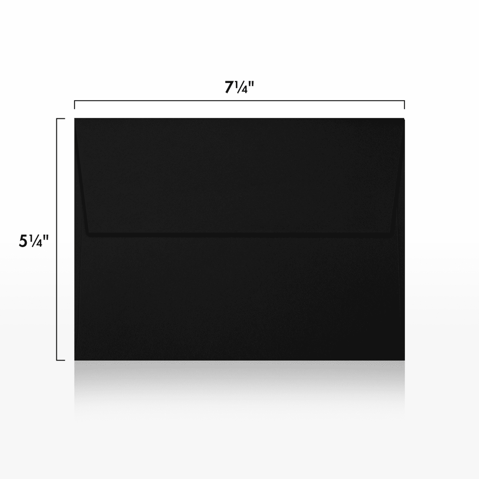 LUXPaper A7 Invitation Envelopes, 5 1/4 x 7 1/4, Midnight Black, 1000/Pack