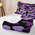 thumbnail image 4 of Manfei Rustic Camouflage Twin Quilt Set, Countryside Camo Twin Coverlet Set, Orchid Plum, 2pcs, 1 Bedspread and 1 Pillowcase, 4 of 7