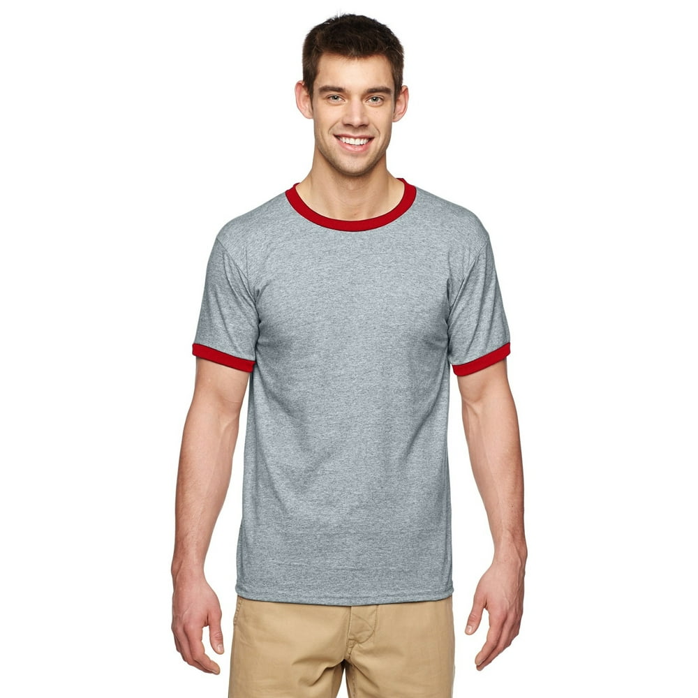 Gildan The Gildan Adult DryBlend 56 oz Ringer TShirt SPORT GREY