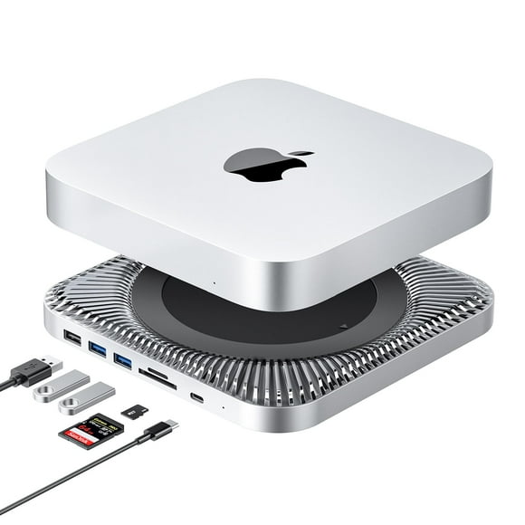 Hub y soporte para Mac con SSD RayCue tipo C, puertos USB 3.0/2.0
