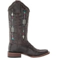 thumbnail image 6 of Women's Arrow Inlay Western Boot Broad Square Toe Brown 9 M  US, 6 of 7