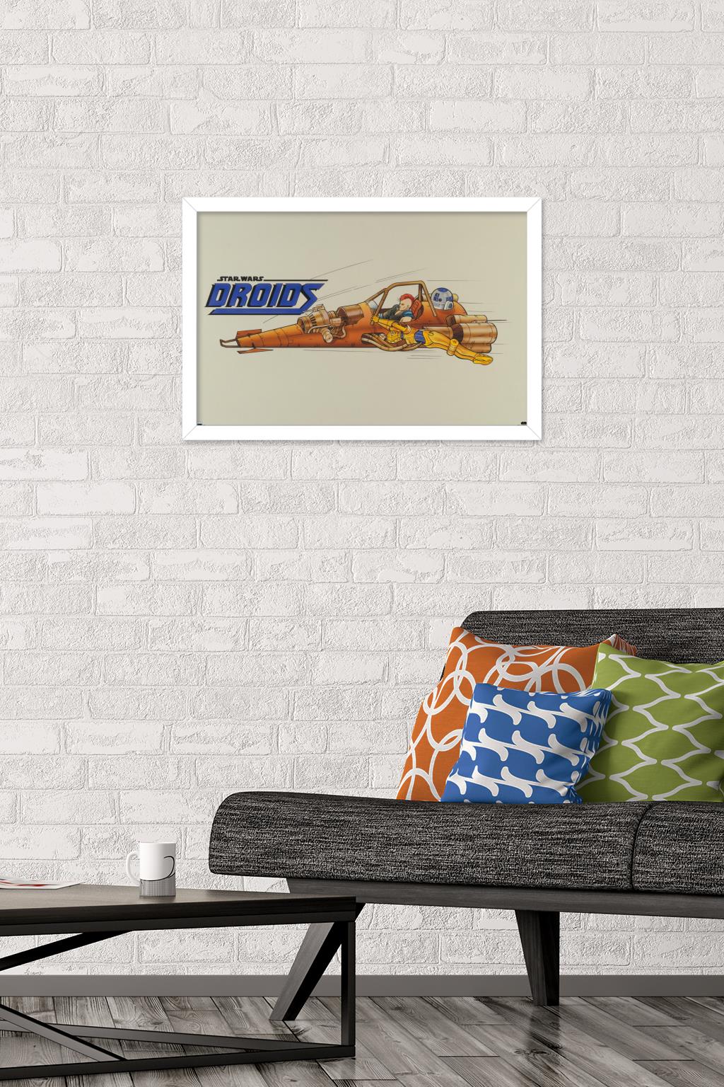Star Wars: Droids - Speeder Wall Poster, 14.725" x 22.375", Framed