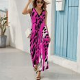 thumbnail image 6 of Leopard Print Pattern Sleeveless Dress Woman Fashion Long Dresses Women's Summer Suit Dress 2025, 6 of 7