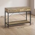 thumbnail image 3 of HOMCOM Vintage Console Table Sofa Table w/ Drawers Storage Shelf, 3 of 10