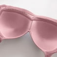 thumbnail image 5 of Bras for Women Underwire Padded Bra Feature V-Neck Demi & Balconette Bra Style W-868 Pinks M, 5 of 5