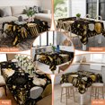 Rectangle Tablecloth-52x70in,Happy Birthday Words Waterproof Table ...