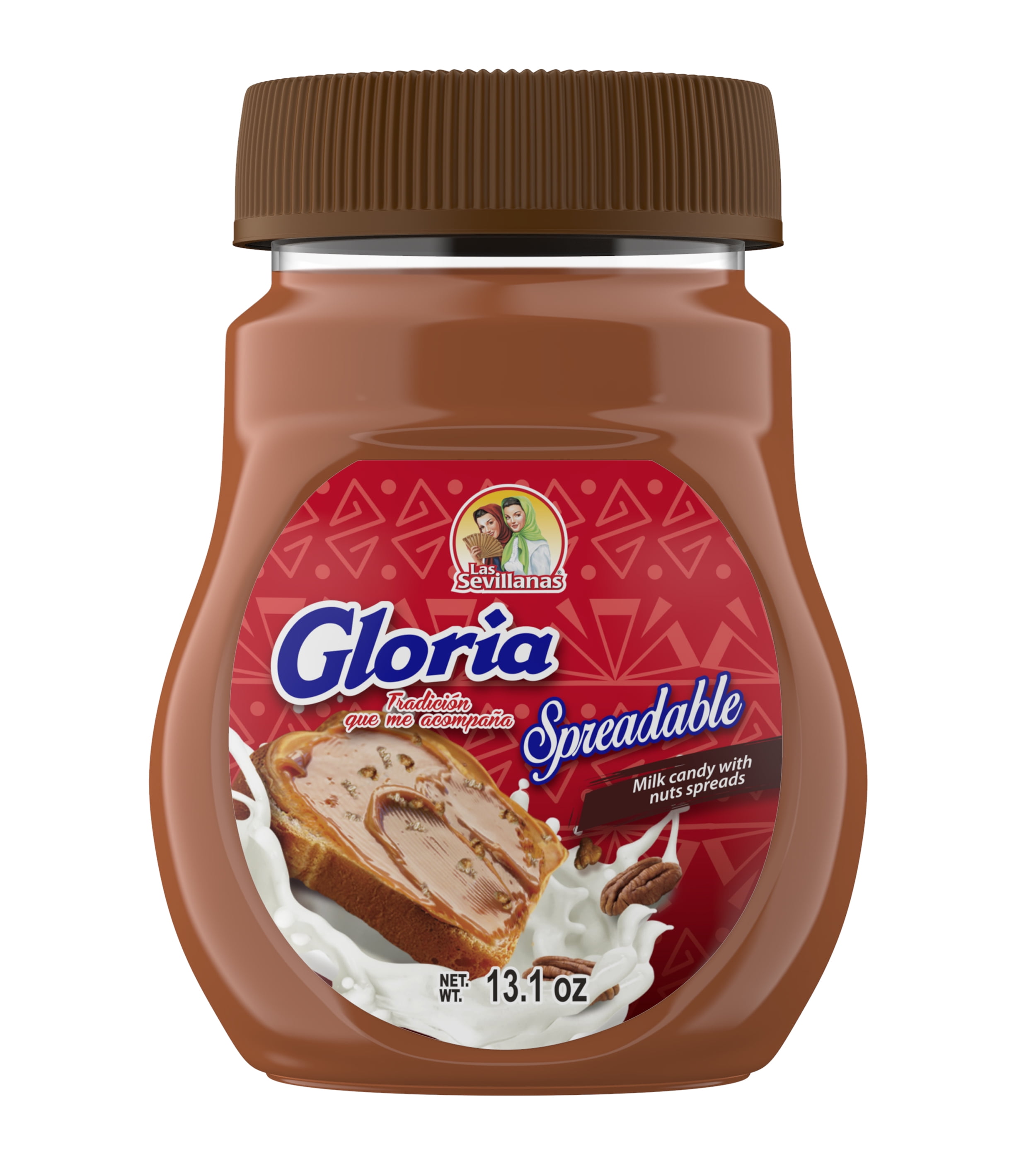Las Sevillanas, Spreadable with Pecans, 13.1 oz, Caramel Flavor