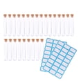 thumbnail image 1 of OULII 100Pack Clear Storage Tubes with Caps for Science Experiment Tubes Assorted Color for Students, 1 of 2