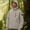 Gray, variant on Men's Winter Thick Hooded Jacket Fleece Lining Windproof Army Green , M