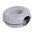 thumbnail image 4 of Cueva de fieltro para que descansen, resistente a los arañazos, desmontable, lavable, 60 x 60 x 28 Gris claro Zulema Cueva de fieltro para gato, 4 of 8