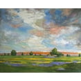 thumbnail image 2 of Fine, Alexi 32x26 White Modern Wood Framed Museum Art Print Titled - Spring View, 2 of 4