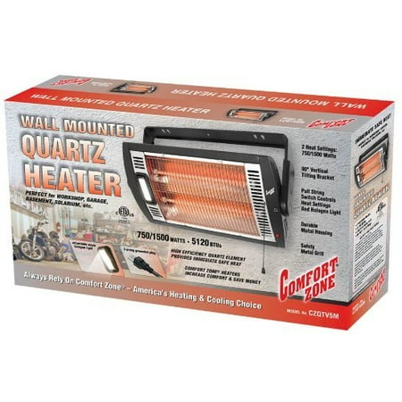 Comfort Zone CZQTV5M Ceiling Mounted Radiant Quartz Heater with Halogen  Light Included - 2pk | Walmart Canada