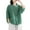 Green, variant on Women Summer Tops Casual Women Loose Sleeve Neck Blouse Round Shirt Short Summer Top Solid Women's Blouse Ladies Size Large Tops Womens plus And Blouses Laced Sleeves Long Shirt T Tunics Yellow XL