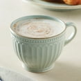 thumbnail image 3 of Lenox French Perle Groove Ice Blue Latte Mug, Set Of 2, 3 of 4