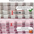 thumbnail image 6 of 12pcs Carpet Squares Puzzle Floor Mat, Plush Interlocking Carpet Tiles, Anti Slip EVA Foam Jigsaw Floor Tiles, Build A Safe Area for Bedroom Playroom (Beige+Black), 6 of 7