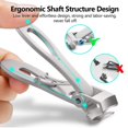 thumbnail image 6 of LNKOO Updated 2020 Version Nail Clippers for Men & Women, 15mm Wide Jaw Opening Stainless Steel Oversized Fingernail Clippers, Toenail Clippers for Thick, Nail Clippers Set with Metal Case, 6 of 7