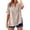 A-Beige1169, variant on Womens Half Button Side Split Linen Blouse Oversized Short Sleeve Split Neck Pullover Top Breathable Casual Beach Tops