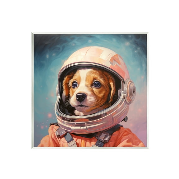 Stupell Industries Astronaut Dog in Space Animals & Insects Painting Unframed Art Print Wall Art, 12 x 12