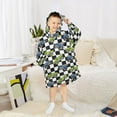 thumbnail image 6 of joogoo Blanket Hoodie for Cartoon Vehicle Car Checkered Oversize Sweatshirt 3-14 YR L, 6 of 7