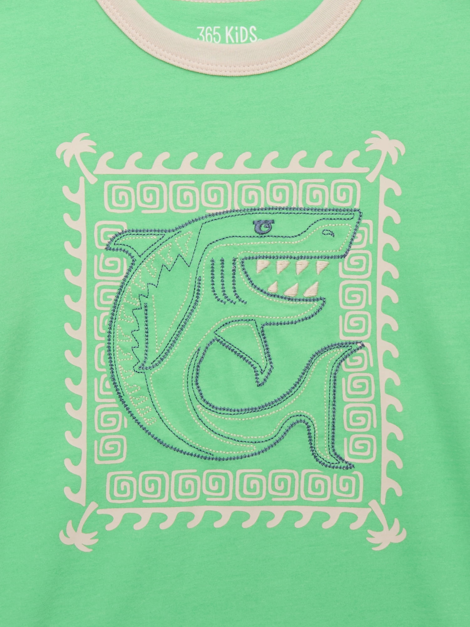 365 Kids by Garanimals Boys Mix and Match Graphic Ringer Tee with Short Sleeves, Sizes 4-10
