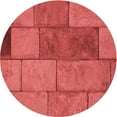 thumbnail image 1 of Ahgly Company Tapis d'Intérieur Lavable en Machine Carré Rouge, 3 Pieds Carré, 1 of 7
