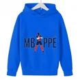 thumbnail image 3 of Sudadera deportiva azul de primavera y otoño para niños y niñas, sudadera con capucha con estampado de Mbappé para niños, ropa para niños, sudaderas con capucha para niñas, 3 of 5